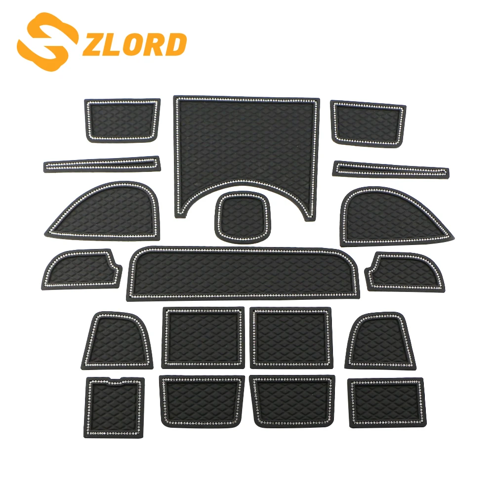 R RUIYA 2019 2020 Mazda CX-30 Car Cushion Non-Slip Gate Slot Pad Cup Mat Car Interior Door Slot Pad Automotive Decoration 9pcs//Set Blue