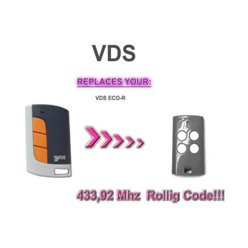 

FOR VDS ECO-R handsender duplicator VDS rolling code keyfob remote control FREE SHIPPING