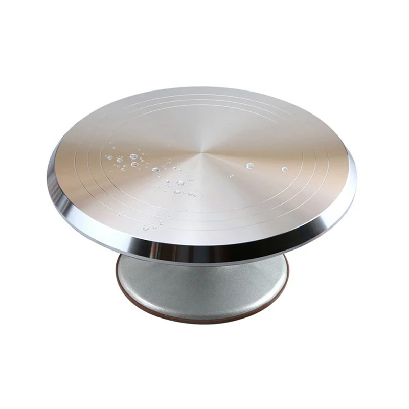  Baking tool 12 inch Aluminum alloy cream cake stand Turntable Rotating table base turn around Decor