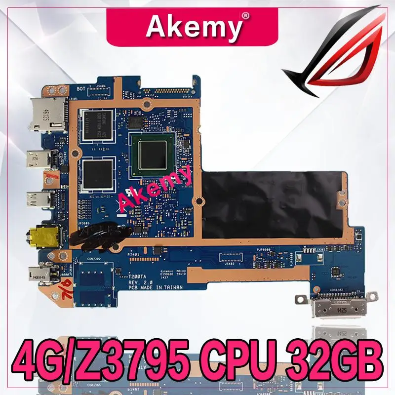 For Asus Transformer T100TA Motherboard 32GB SSD Logic Board Mainboard