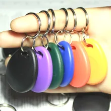 10 шт. Бесконтактный 125 кГц RFID близость брелок TK4100 EM4100 чип ID карты Жетоны брелки для ключей система контроля допуска к двери