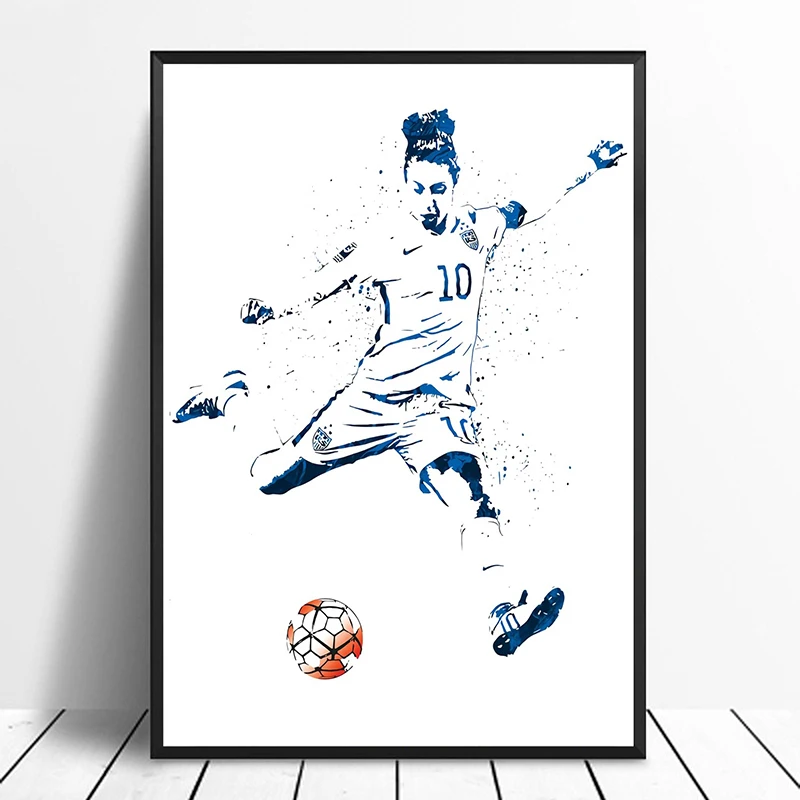 

Carli Lloyd USA Soccer Football Star Sports Canvas Poster Wall Art Print Kids Decor Home Decor Wall Decor Canvas painting