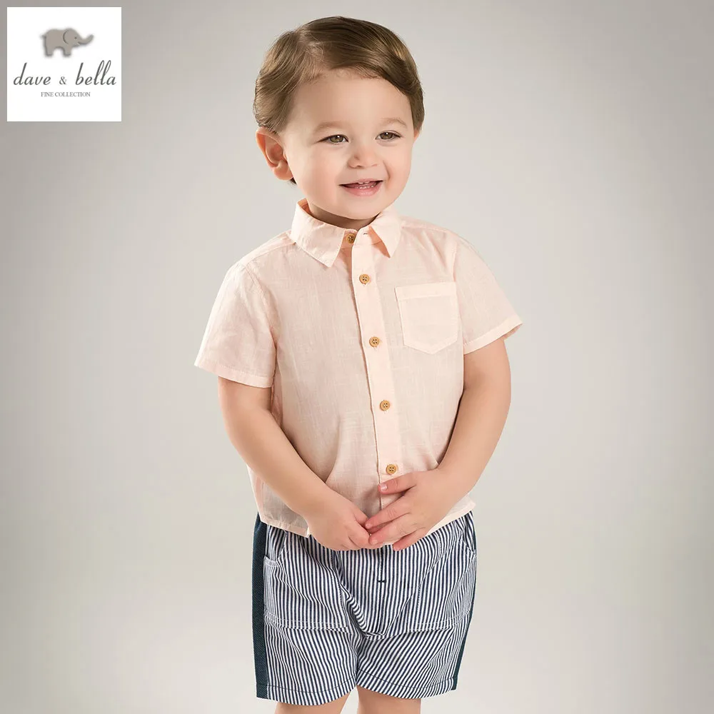 

DB5248 dave bella summer baby boys shirts childs infant clothes kids pink shirt children shirts kids high quality tees