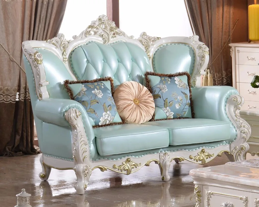 Sofas For Living Room Hot Sale Cheap Price Furniture Good Quality 321 Leather Sofa Luxury French Style Solid Italian Genuine