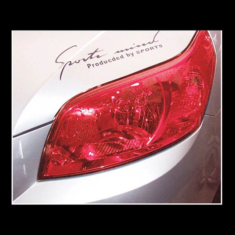 1 Roll Deep Grey Car Headlight Light Sticker Tint Vinyl Wrap Film Sheet 120cmx30cm Auto Brake Tail Lamp Sticker Color Change