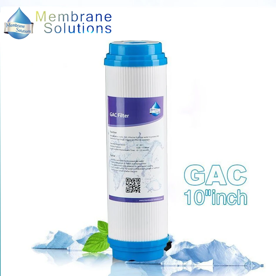 MS 10'' GAC Granular Activated Carbon Block Water Filter Cartridge