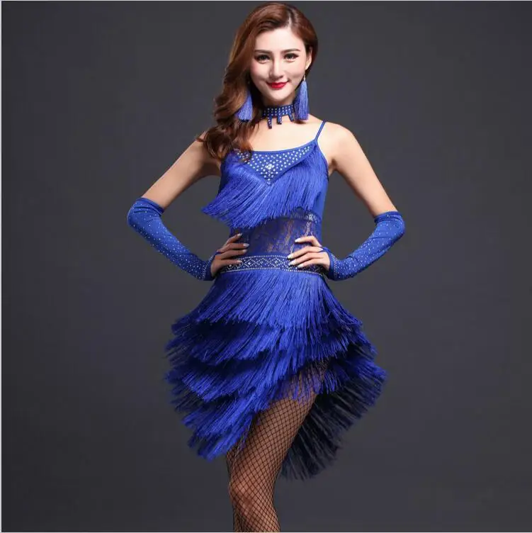 Новое поступление платье для латиноамериканских танцев соревнований женщин и