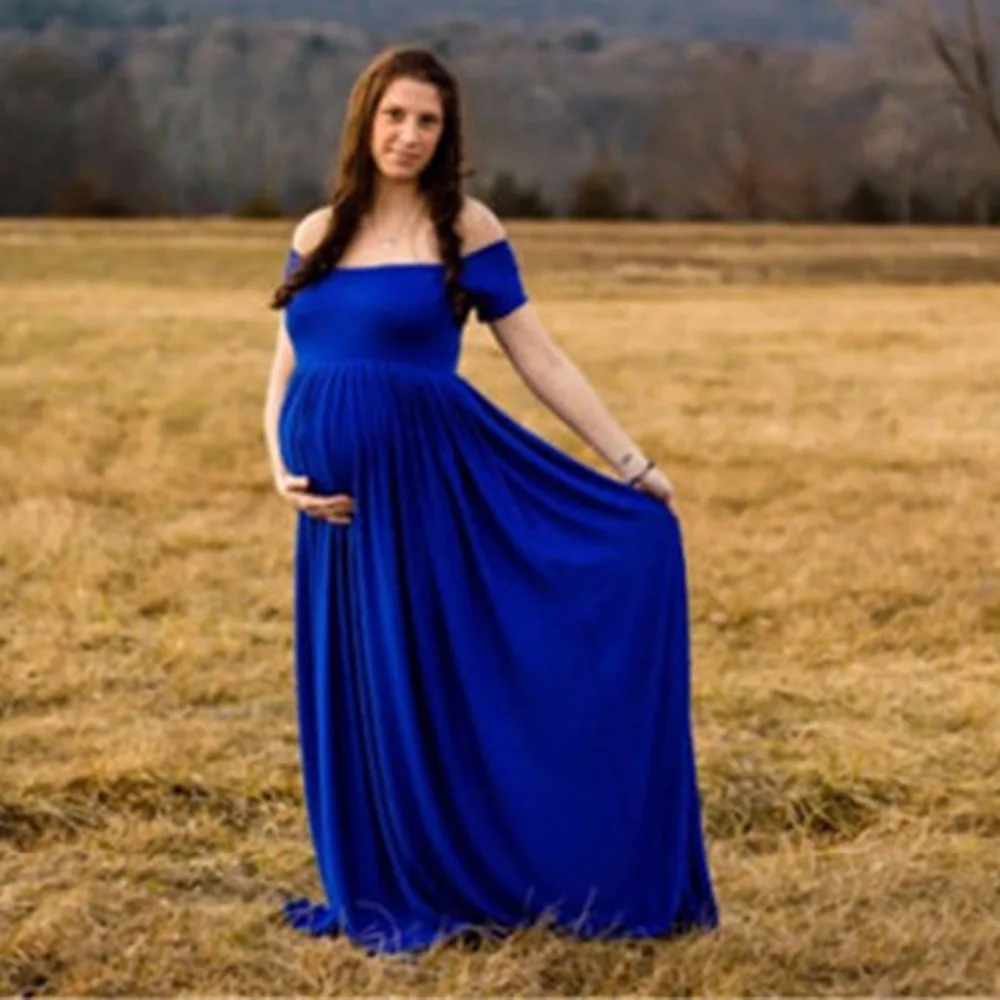Puseky платье для беременных для фотосъемки платье с вырезом лодочка материал реквизит для фотосъемки стрейч с короткими рукавами хлопковое платье для беременных