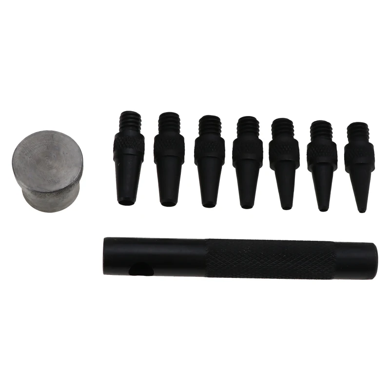 

New arrive hole blow screw removable book automatic drill with 7 size 2-5mm leather tool