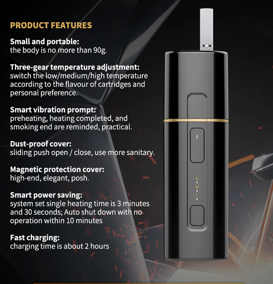 electronic cigarette ZZtech not fire vape pen Pluscig B3 original heat without burn Vaporizer with iQOS vape kit for heets