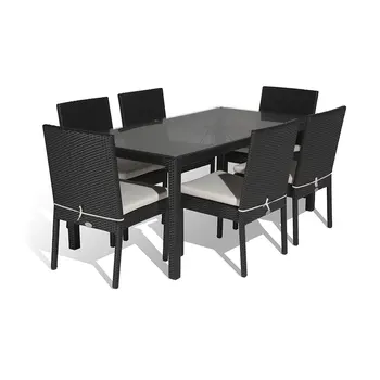

Trade Assurance weatherproof synthetic rattan glass top center and coffee tables