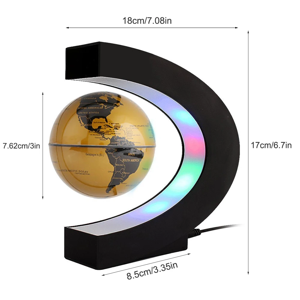 Левитация антигравитационный Глобус светодиодный ночник прикроватный Настольный светильник для детей подарок Обучающие ресурсы карта мира высокотехнологичный светодиодный ночник