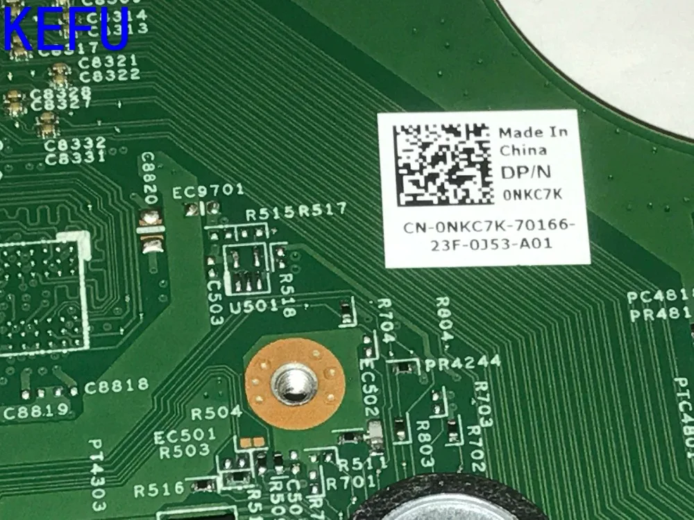 Материнская плата KEFU 0NKC7K MIAN для DELL INSPIRON N5110 материнская ноутбуков ПК видеокарта