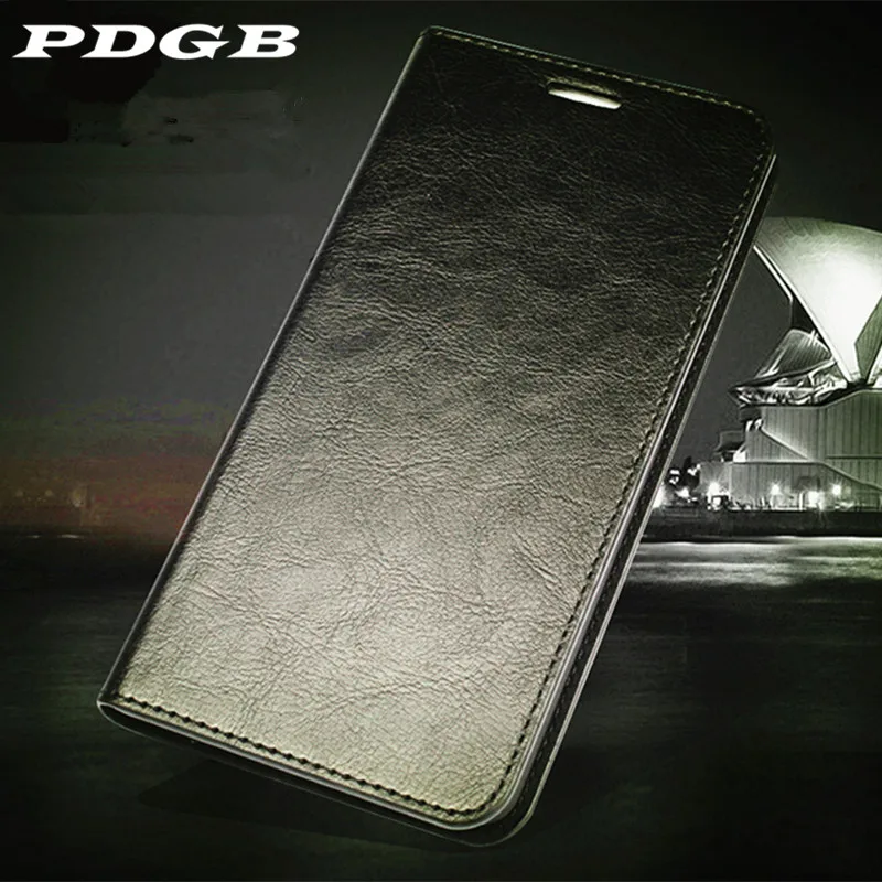 

PDGB Wallet Genuine Leather Case for Sony Xperia XZ2 Compact Premium XA2 Plus XZ3 XZ4 XA3 Ultra Retro Flip Case Soft Cover