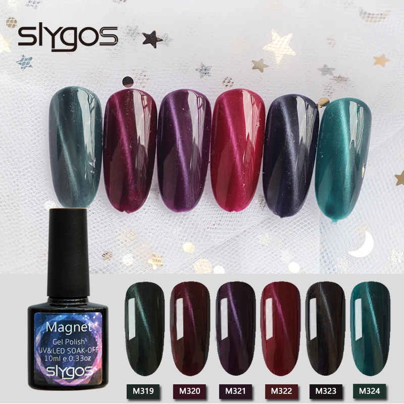 

SLYGOS 6 Colors Soak Off UV LED Magnetic Nail Gel Polish Magnet Cat Eye Polish Gel UV Nail Polish Gel Manicure 11.11 Sale