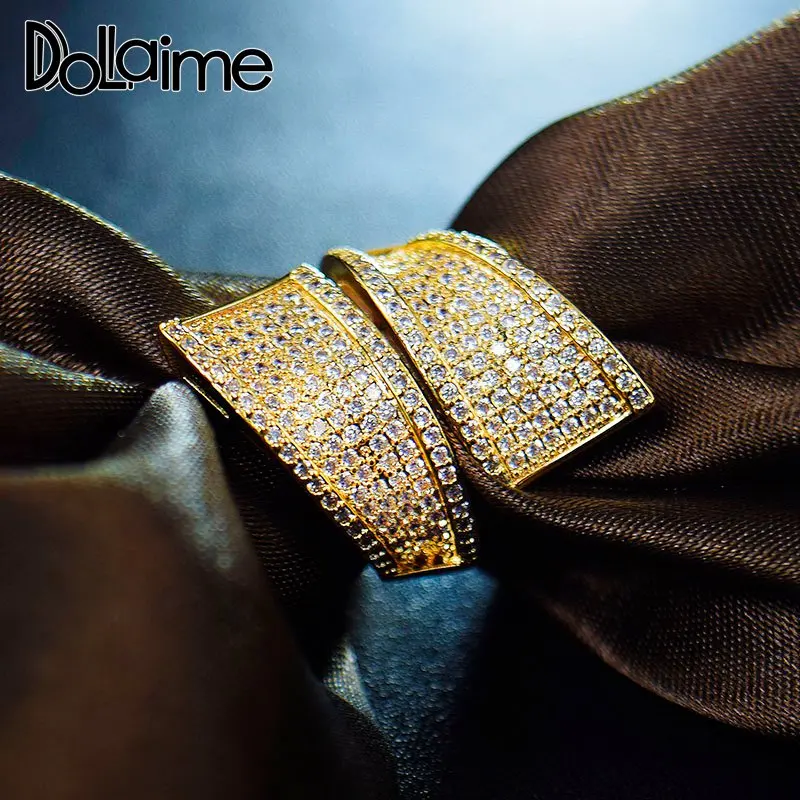 Dolaime, дизайн, ювелирное изделие неправильной формы, украшенное романтичным стилем, кольцо для женщин, подарок, кубический цирконий, Золотое кольцо R669