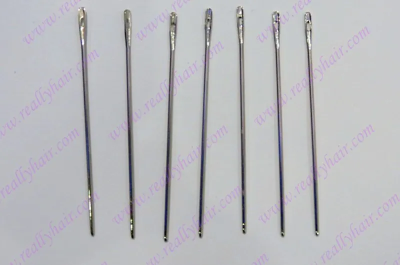 Большой тип/90 мм длинные C Тип Плетения needles50units за Лот Изогнутые и 1 рулон высокая прочность полиэстер нить для волос