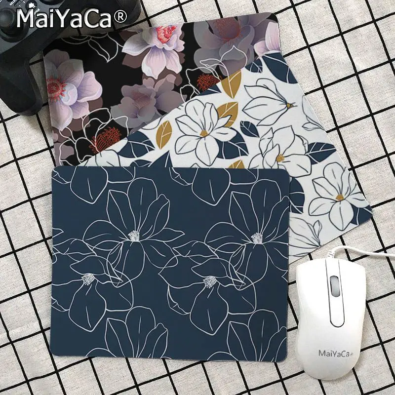 

Maiyaca My Favorite Magnolia Floral Customized MousePads Computer Laptop Anime Mouse Mat Top Selling Wholesale Gaming Pad mouse