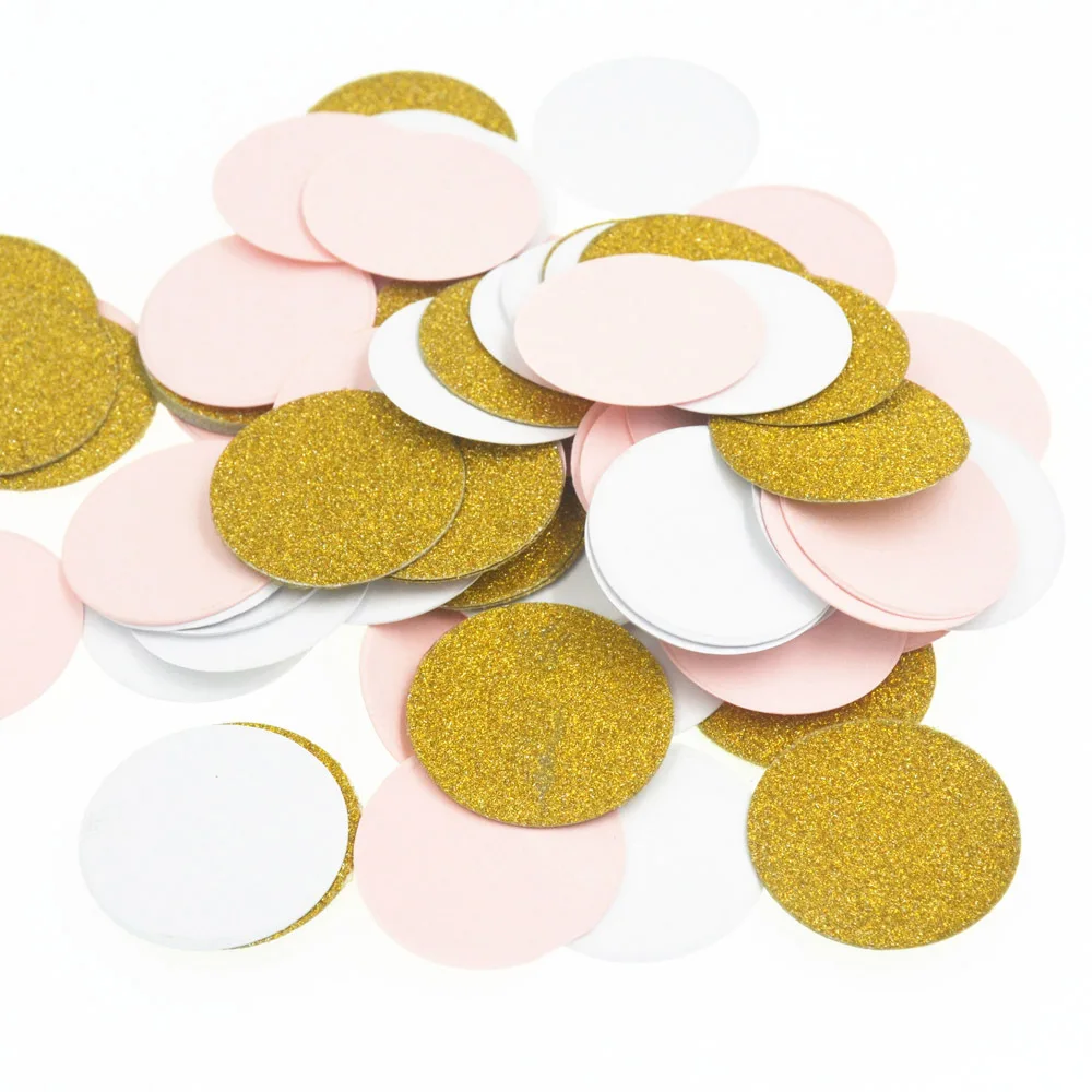 

3cm Glitter Confetti Happy Birthday Decoration Paper Confetti For First Birthday Boy Party Candy Bar Decoration Wedding Popper