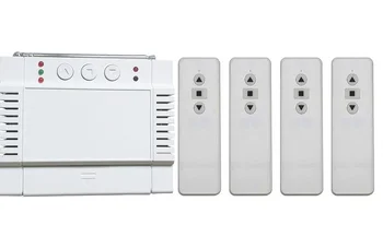

AC220V 250V 380V 2CH RF Wireless Remote Control Receiver+Transmitter shutters tubular motor garage door projection screen blinds