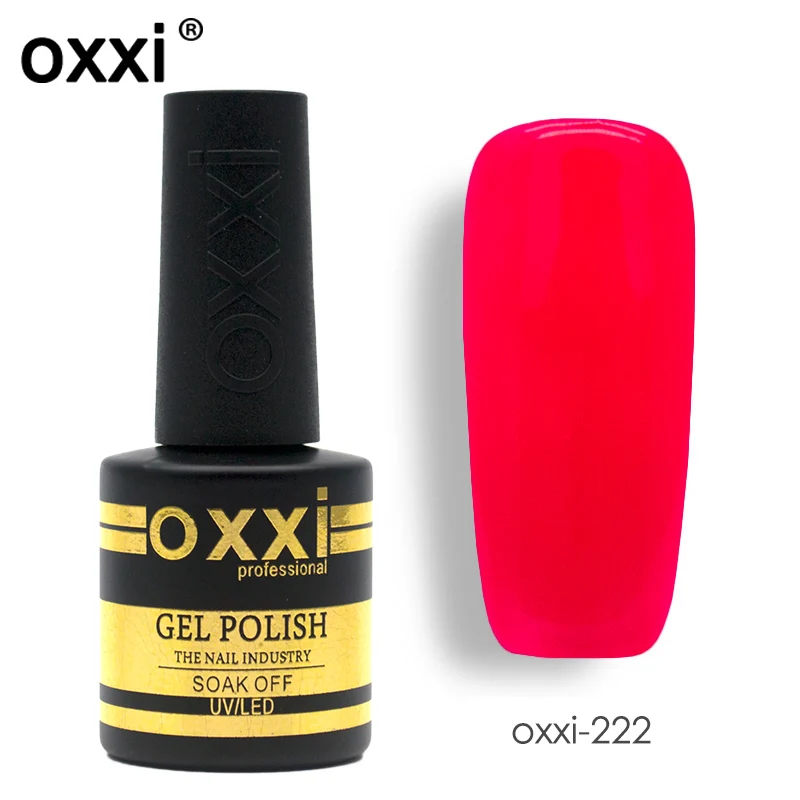 Oxxi 8 мл УФ-гель для дизайна ногтей лак для ногтей резиновая основа и верхнее покрытие набор для дизайна ногтей долговечный светодиодный маникюрный Гель-лак - Цвет: 222