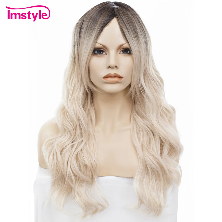perruque blonde longue bouclée