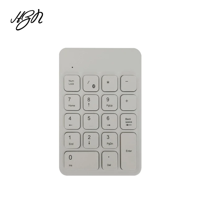 HB157 Bluetooth Mini Size Portable Rechargable No Receiver Needed 18 Keys Pad Numeric Keypad Keyboard For Desktop PC HB157 Bluetooth Mini Size Portable Rechargable No Receiver Needed 18 Keys Pad Numeric Keypad Keyboard For Desktop PC