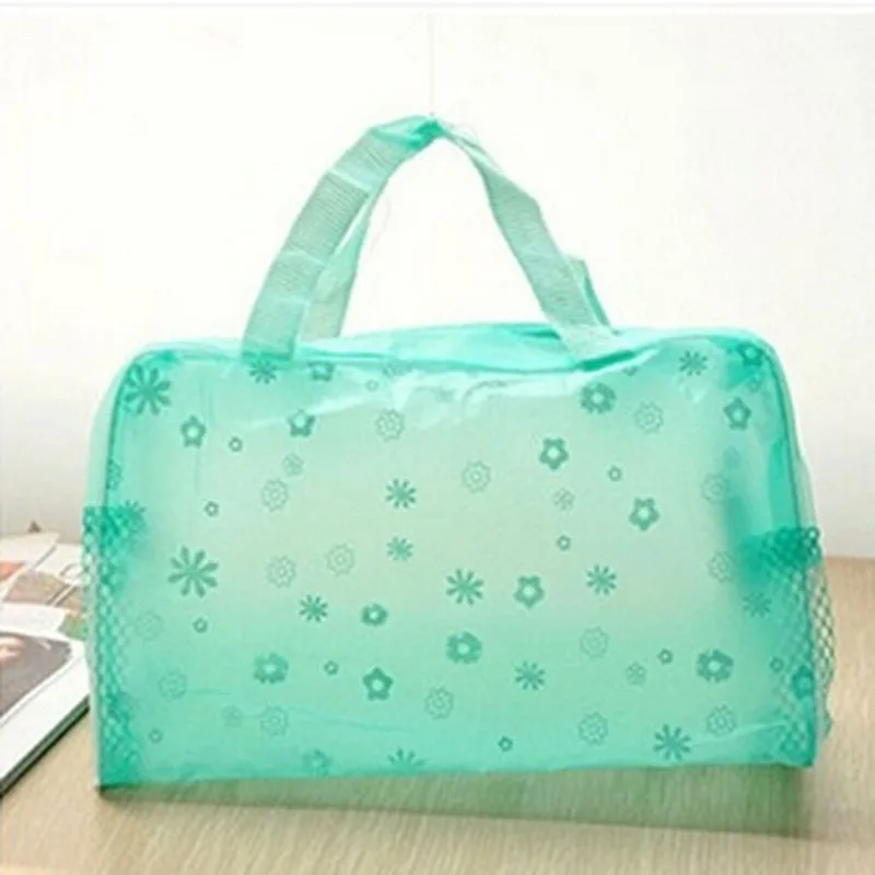 

Women PVC Bag Swimming Bag Waterproof Handbags Transparent PVC Plastic Pool Beach Makeup Organizer Toiletry Storage