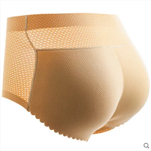 Женские сетчатые мягкие трусики Butt Lift Booty Enhancer поддельные ягодицы колодки бедра попка леди сексуальное нижнее белье черный бежевый AD0614 - Цвет: as shown b