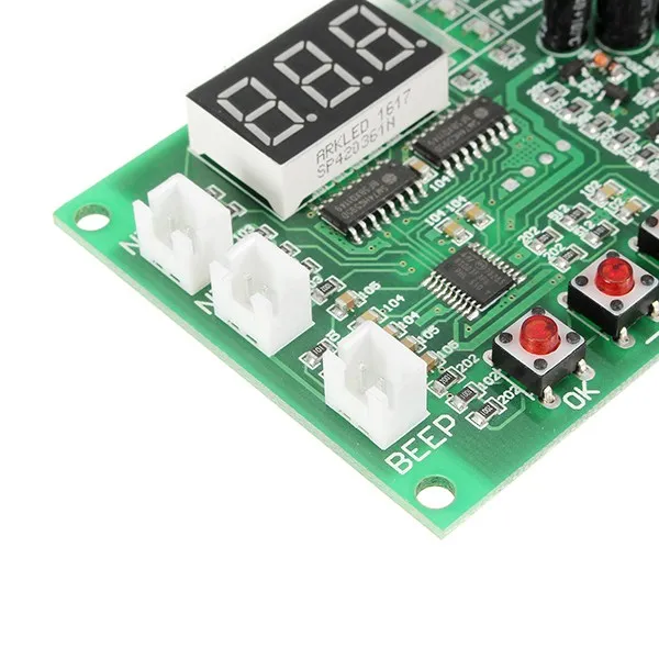 

1PC DC 12V 2 Way 3 Wire Fan Smart Temperature Controller With Temperature Speed Digital Display Stop-Rotating Board