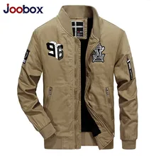 JOOBOX New Cotton jackets Men Autumn Winter thicken Embroidery Men’s Parkas coat Fashion design hooded jackets Army Green Khaki
