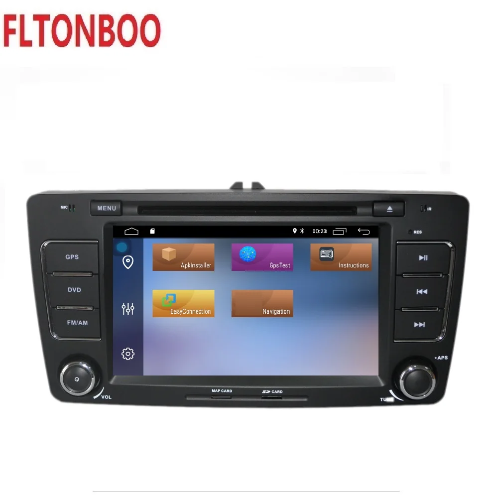 Flash Deal 7 inch Android 9  FOR Skoda Octavia ,gps navigation,wifi,radio,bluetooth,Steering wheel Canbus,free 8g map mic, RAM 2G ROM 16G 3
