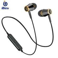 IBesi M64 Bluetooth Hearphones Спорт бас гарнитура громкой связи беспроводные наушники с микрофоном для телефона iPhone Xiaomi наушники