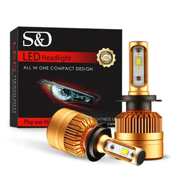 

S&D H7 LED Headlight H4 Fog Light H11 H8 H9 H1 H3 HB3 HB4 880 881 LED Car Bulbs Auto Headlamp 8000LM 50W White 6000K 12V 24V