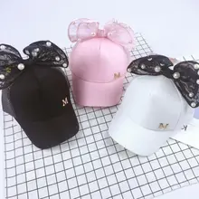 Children Baseball Cap Spring Summer Baby Rabbit Ear Pearl Big Bow Kids Sun Hat Boys Girls Snapback Hip Hop Caps Children Baseball Cap Spring Summer Baby Rabbit Ear Pearl Big Bow Kids Sun Hat Boys Girls Snapback Hip Hop Caps
