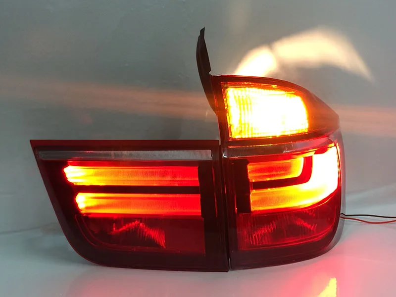 Автомобильный Стайлинг задний фонарь для BMW E70 X5 задний светильник s 2007-2013 для X5 E70 задний светильник DRL+ сигнал поворота+ тормоз+ обратный