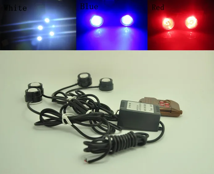 Lumières arrière de DRL d'oeil d'aigle de stroboscope de flash de la