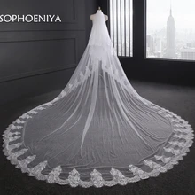 Новое поступление, двухслойная кружевная Фата для невесты,, Velo de novia, сексуальная свадебная вуаль с гребнем, свадебные аксессуары