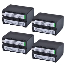 7.2V 7200mAh NP-F960 NP-F970 NP F970 NP F960 Camcorder batteries(4 Pack) for Sony NP-F550 F770 F750 F960 F970
