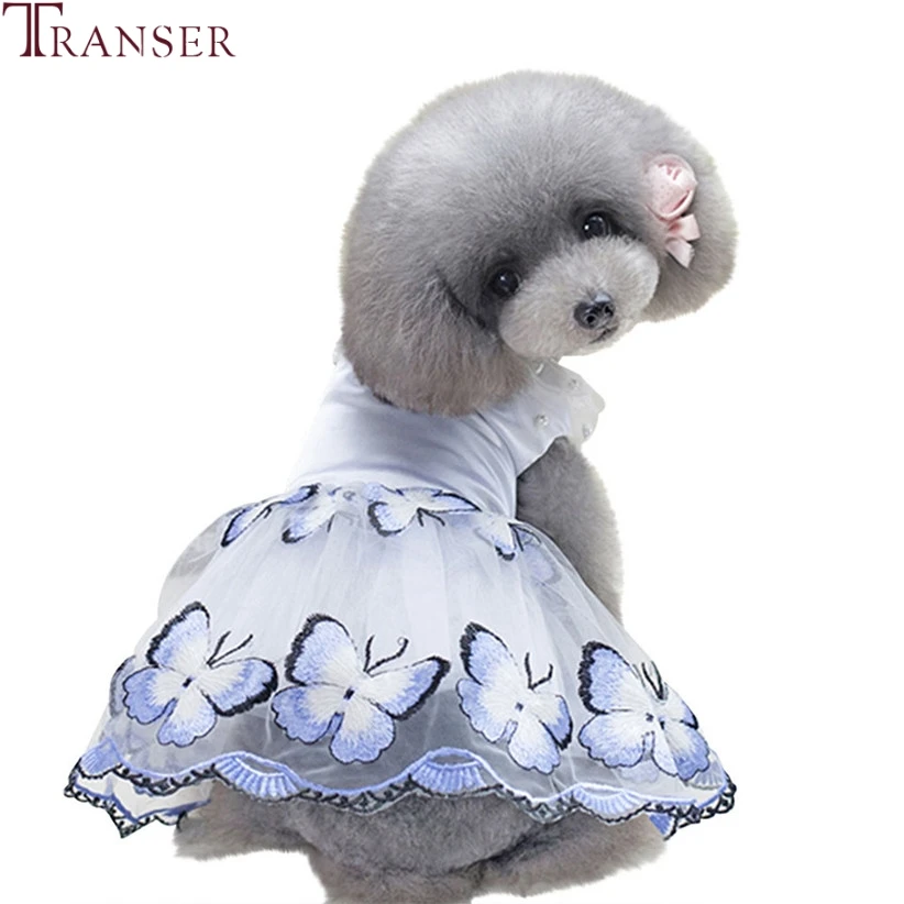 

Nice Embroidery Butterfly Lace Dog Dress Multi-layer Lace Guaze Pet Princess Wedding Party Dresses Skirts Dog Clothes 90404