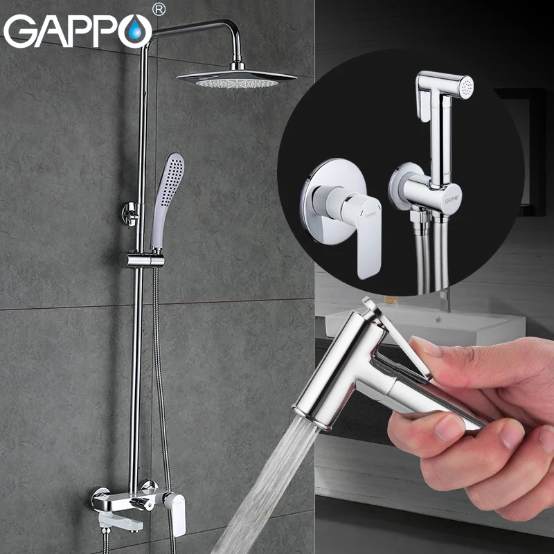 

GAPPO white Bidet Faucets muslim shower bidet sprayer toilet shower bidet Shower Faucets shower mixer bath tap