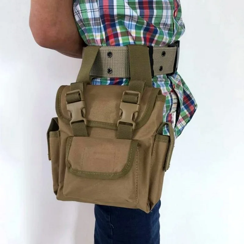 Abay Военная Тактическая Сумка на бедро с заниженной ногой, поясная сумка, сумка для спорта на открытом воздухе, походов, альпинизма, охотничьих сумок - Цвет: DE