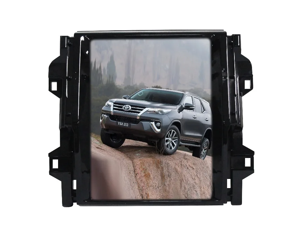 Cheap 12.1" Tesla Type Android 9.0 Fit TOYOTA Fortuner /Revo 2016- AUTO A/C Car DVD Player Navigation GPS Radio 3G WIFI CAMERA MAPS 1