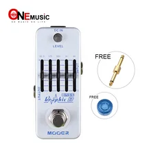 MOOER Графический B 5-полосный Бас педаль эквалайзера Мельчайший бас-графический педаль эквалайзера в мире+ Разъем