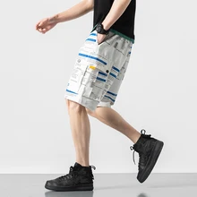 Мужские шорты спортивные хип-хоп Уличная летняя Военная хлопковая мужские бермуды M-4XL 5XL свободные карго с карманом панк Шорты