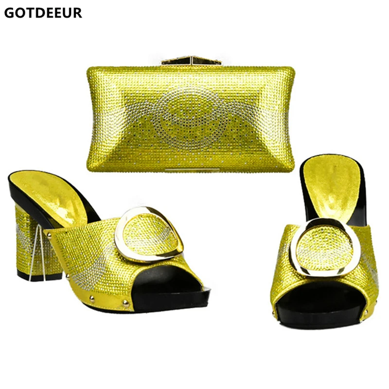 Dames Assortir Chaussures Pour Chaussure Et rouge À Correspondant Partie Italiennes orange or Femmes Nouveau Italie Sac jaune argent Noir Sacs Correspondre Ensemble 2019 SpqxCdpWaw