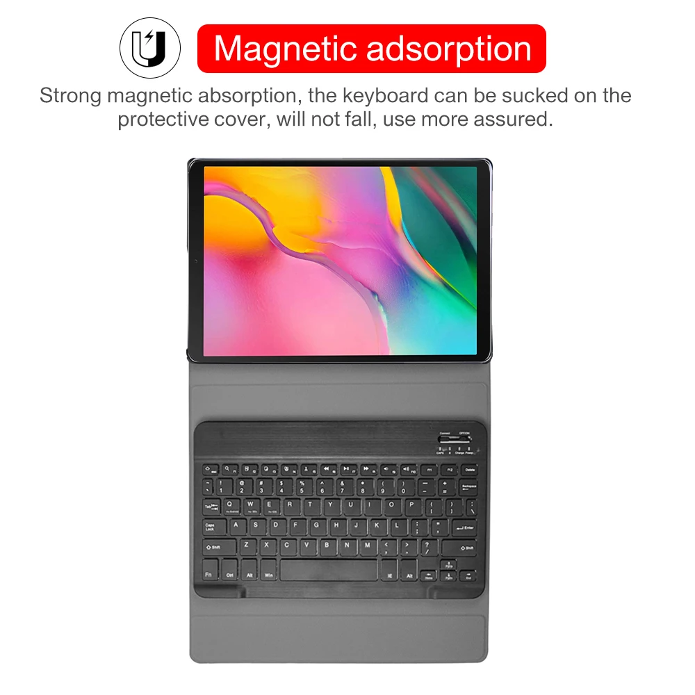  Bluetooth keyboard tablet case For Samsung Galaxy Tab A 8.0 2019 S Pen P200 P205 SM-P200 SM-P205 wi