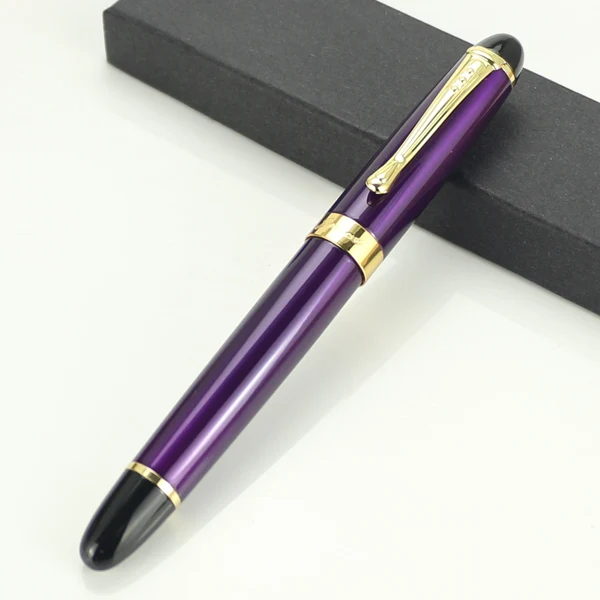 Ручка перьевая Jinhao X450 стандартная редкая фиолетовая и золотая ручка 21 стиль