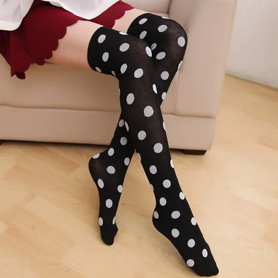 Cute Dot and Star Women's Stockings Sexy Knee High Socks 2018 Japanese Kawaii Over The Knee Socks Cotton Thigh High Stockings Cute Dot and Star Women's Stockings Sexy Knee High Socks 2018 Japanese Kawaii Over The Knee Socks Cotton Thigh High Stockings