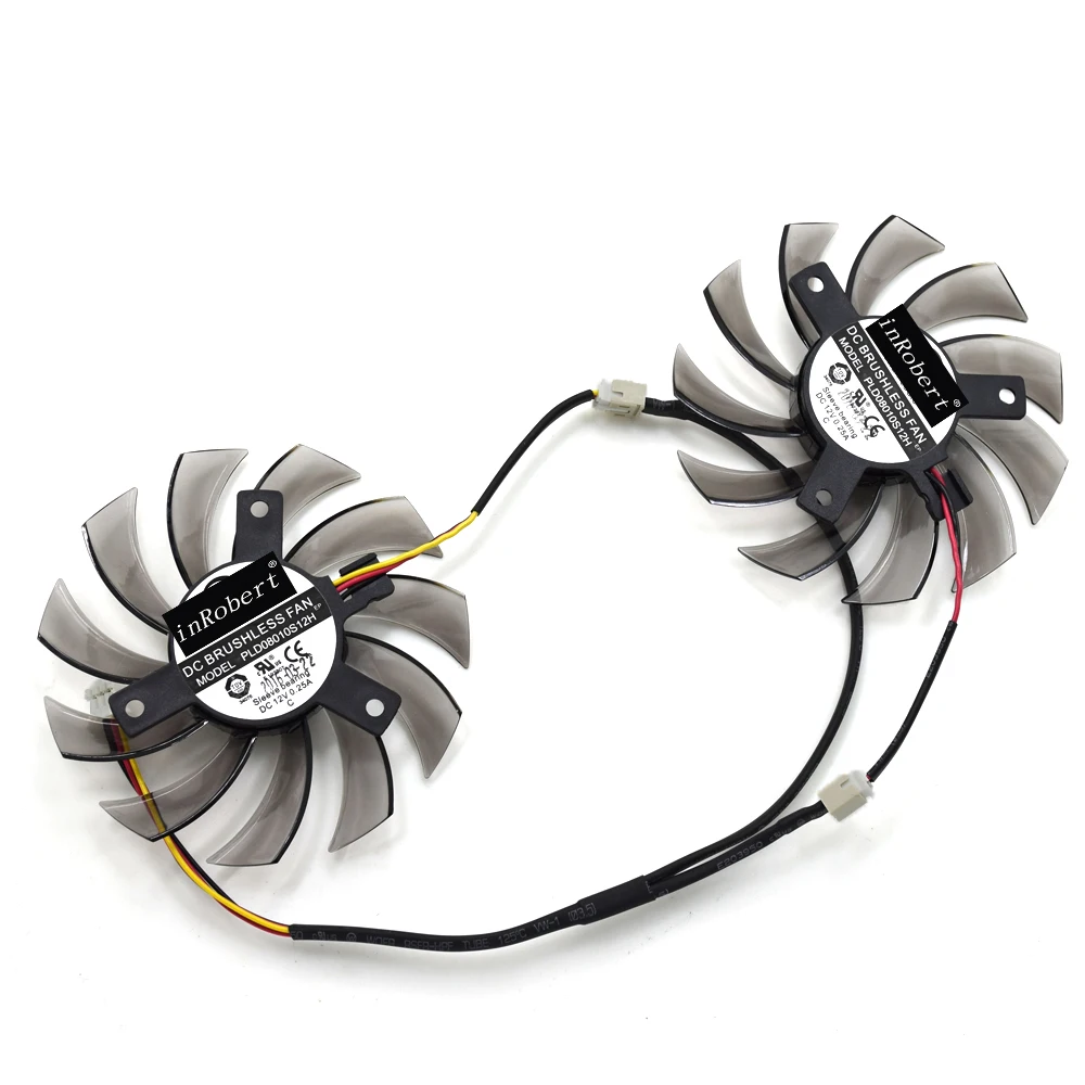 Вентилятор охлаждения для видеокарты Gigabyte GTX 560Ti 750Ti R9 280X GTS450 2 шт./лот PowerLogic 75 мм